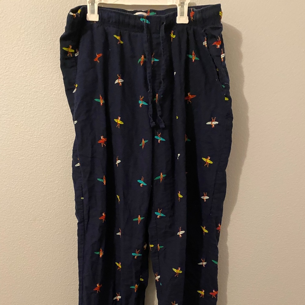 Old navy Santa surfing pajama pants